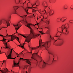abstract 3d space gemstones background