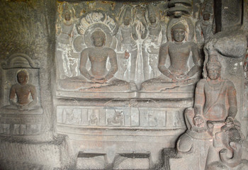 Ellora Jain caves, Maharashtra, India