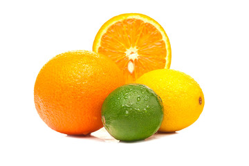 Fresh citrus fruits. Healthy eating concept.