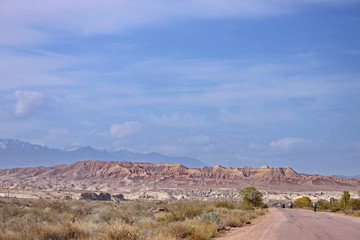 Lake Issyk kul in the tosor village area