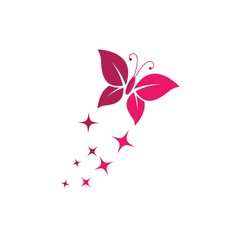Beauty butterfly vector icon