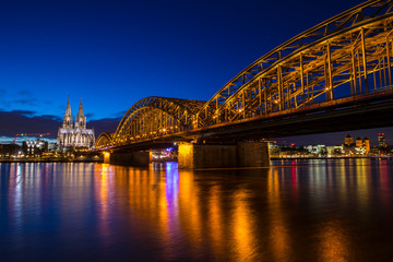 Cologne Cathedral and the Hohenzollern Bridge