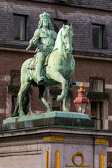 Obraz premium Jan Wellem Monument in Dusseldorf, Germany