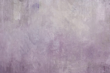 Fototapeta na wymiar pale purple grungy painting glace background or texture
