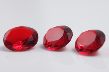 Close up shot of beautiful color crystal diamond - like beads for jewelry 