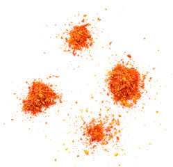 Chili powder isolated on a white background