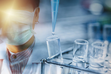 Double exposure laboratory background in diagnostic coronavirus.