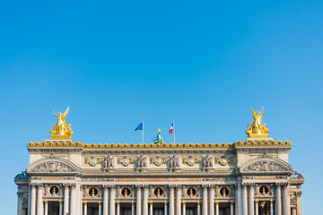 PARIS, FRANCE - APRIL 7, 2019: The Palais Garnier, which was built from 1861 to 1875 for the Paris...