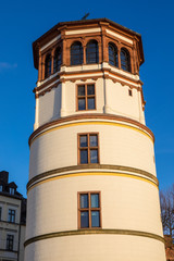 Fototapeta na wymiar Castle Tower in Dusseldorf, Germany