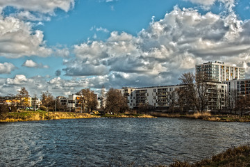 Fototapeta premium osiedle nad wodą