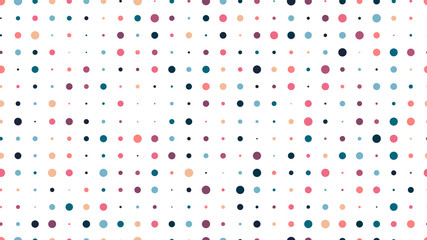 Fototapeta na wymiar Multicolored dot background seamless pattern