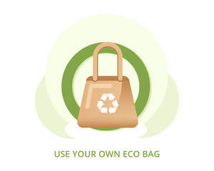 Use Your Own Eco Bag, Say No To Plastic Bags