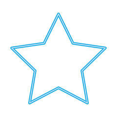 star symbol line style icon