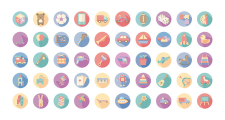 bundle of toys set icons