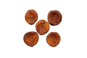 Kuraga mountain dried on white background