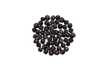 Cherry sluggish with bones on white background