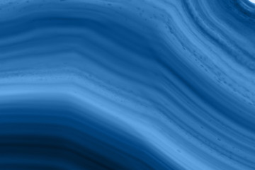 Abstract background - agate mineral cross section, color of the year 2020 pantone classic blue 19-4052