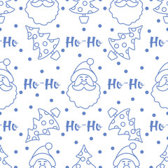 New year 2020 Merry Christmas tree Santa Claus