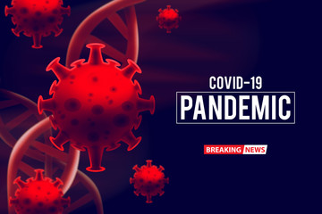 blood dna of covid-19 structure coronavirus crisis outbreak pandemic biohazard cell atom disease syndrome in wuhan china in background 3d illustration rendering, healthy medical concept