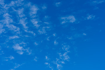 Cirrocumulus clouds On A Blue Sky Day