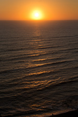 Sunset Miraflores coast Lima Peru