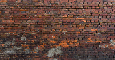 Old brick wall. Grunge background. Bric. Rustic style