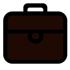 vector suitcase with icon for apps and websites