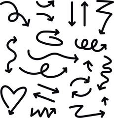 Collection arrows vector