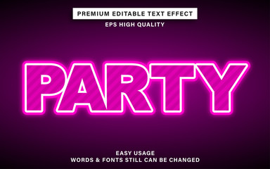 party text effect