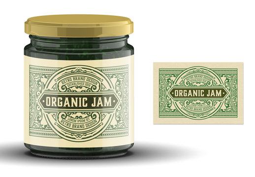 Vintage-Style Jam Label Layout