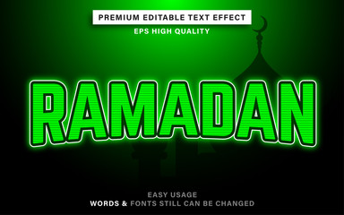 ramadan text effect