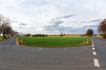 townscape of Kerpen-Manheim, Western-Germany