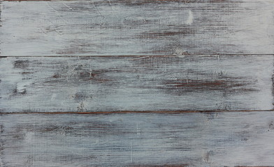 viejo y desgastado fondo de madera blanca. Hecho con un procedimiento de decapado, primero un color marrón oscuro y luego lijado blanco mate, para dar este resultado agradable. © garcía Fotografía