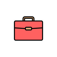 Briefcase icon isolated on white background. Briefcase vector icon