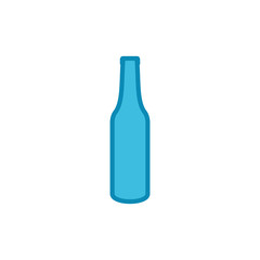 Bottle icon isolated on white background. Bottle icon in trendy flat design