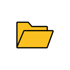 Archive folders vector icon isolated on white background. binders vector icon