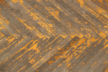 parquet old yellow floor