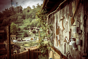 Rupit village in Catalonia, Spain.