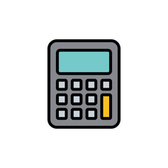 Calculator icon isolated on white background. Calculator vector icon