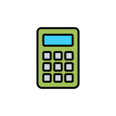 Calculator icon isolated on white background. Calculator vector icon