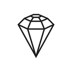 diamond icon in trendy flat style 