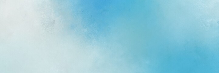 abstract painting background texture with sky blue, light gray and medium turquoise colors and space for text or image. can be used as horizontal background graphic