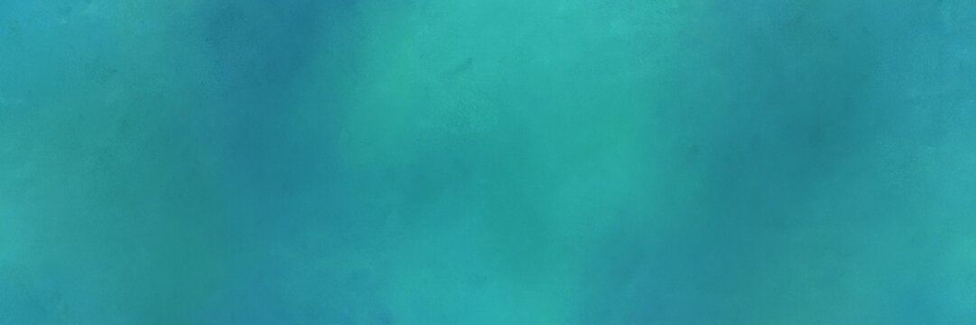 blue chill, light sea green and teal blue color background with space for text or image. vintage texture, distressed old textured painted design. can be used as horizontal background texture