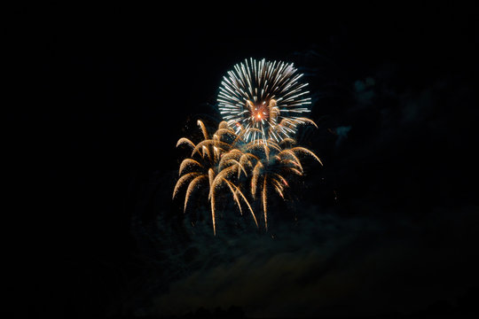 Pyrotechnik im Scharnhauser Park 2019