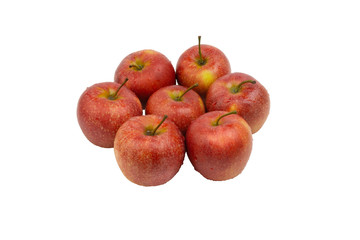 Apple fruit on white background. Selective focus
