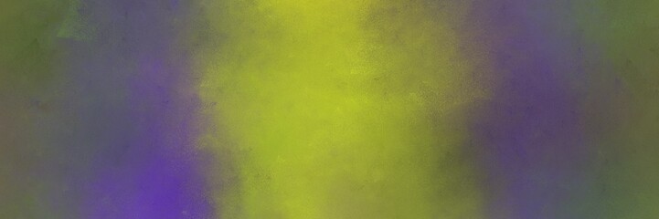 vintage abstract painted background with dim gray, yellow green and dark slate blue colors and space for text or image. can be used as horizontal header or banner orientation