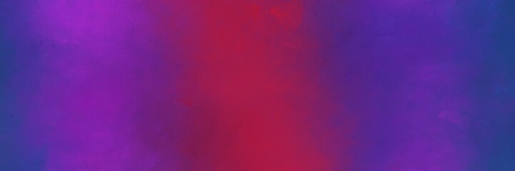 vintage abstract painted background with dark slate blue, dark moderate pink and dark magenta colors and space for text or image. can be used as horizontal background graphic