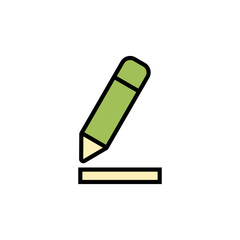 Edit icon isolated on white background. Pencil icon. sign up Icon vector