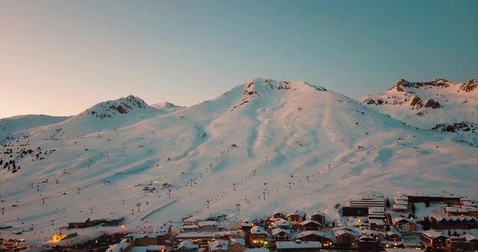 Sunset on Passo del Tonale
