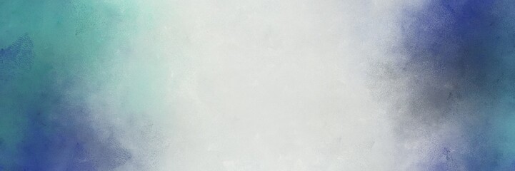 abstract painting background texture with light gray and teal blue colors and space for text or image. can be used as horizontal background texture